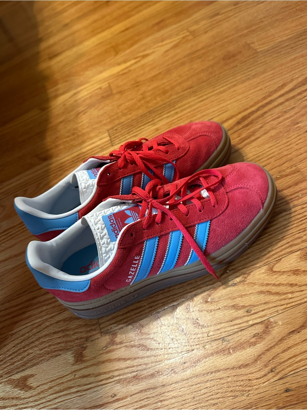 Adidas Gazelles in Red & Blue